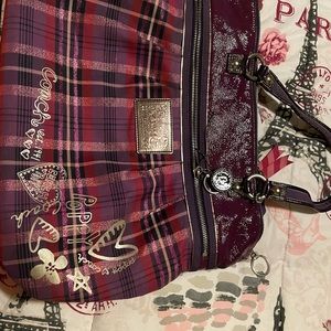 Coach poppy purse purple and maginta color